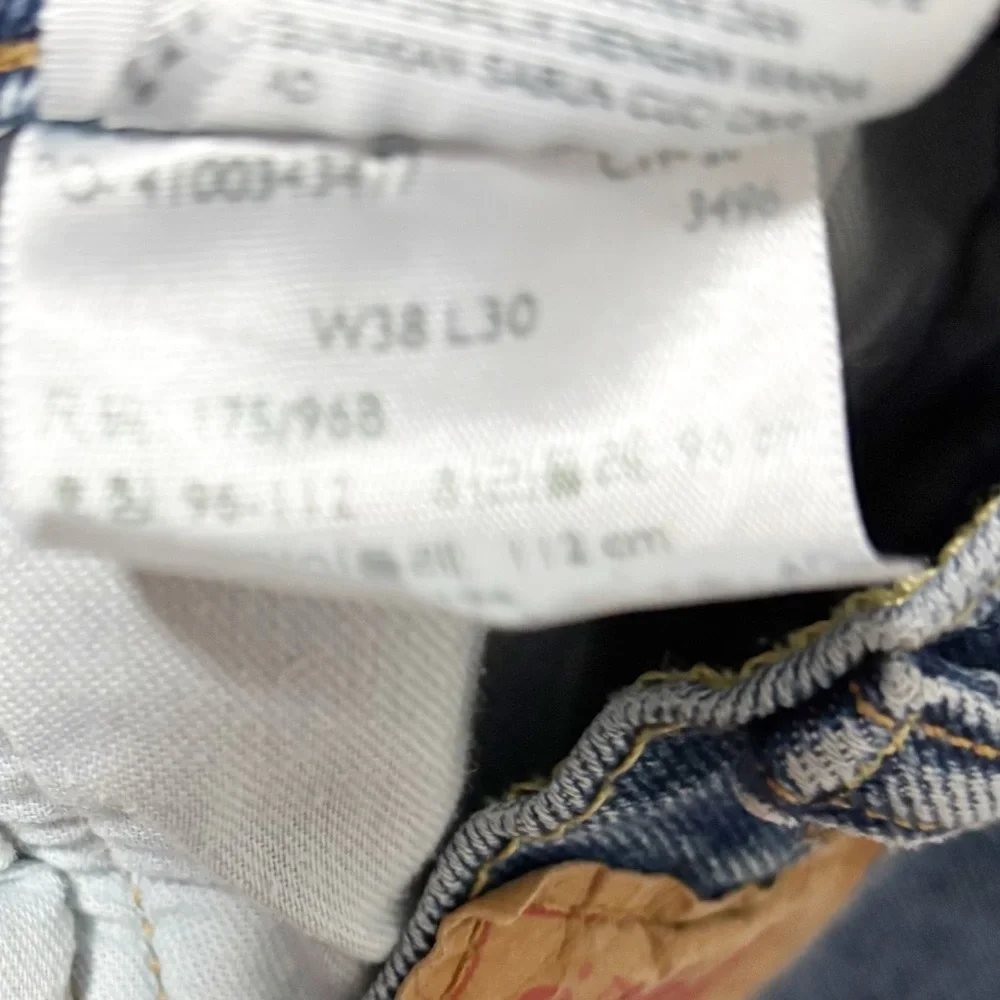 Levi's 541 Relaxed Straight Leg Jeans Mens Size‎ 38 Blue Denim